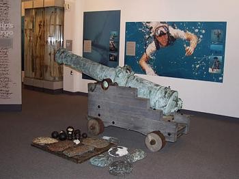 One of the bronze canons