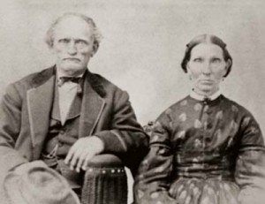 A portrait of William Henry Deuel and his wife Eliza Avery Whiting. Courtesy of Daughters of Utah Pioneers