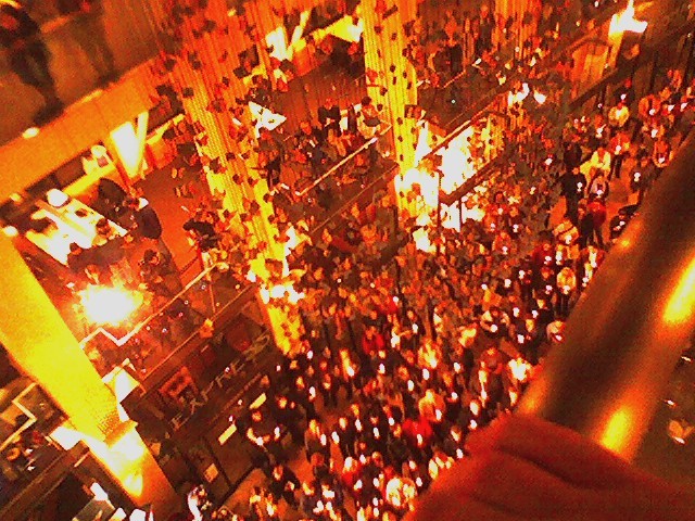 Candlelight vigil after shooting