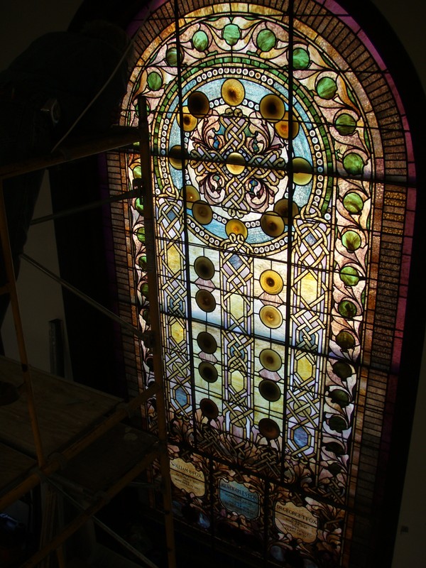 Building, Fixture, Window, Stained glass
