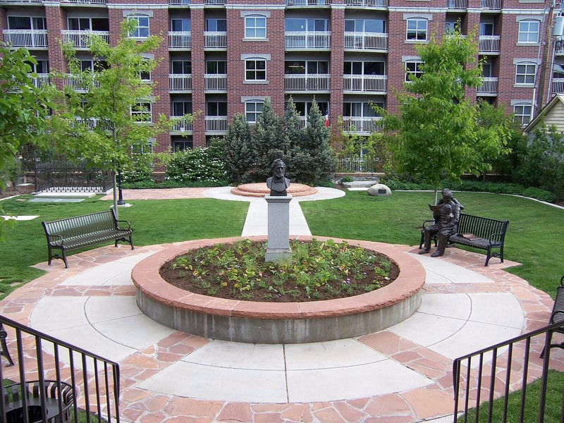 The Brigham Young Cemetery portion of the Memorial Monument