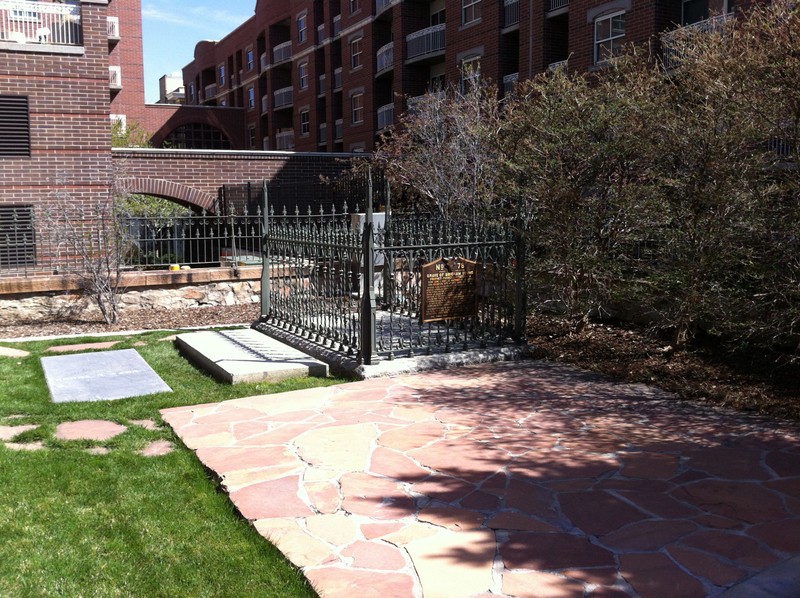 Some of the plots in the cemetery