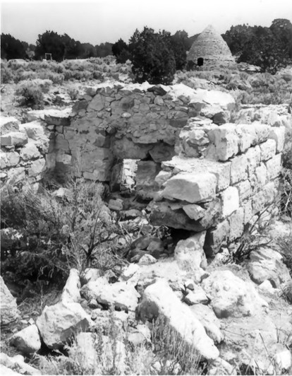 Ruins of foundry at Iron Town, similar to what stood at Cedar City in 1850s (Smith 1971)