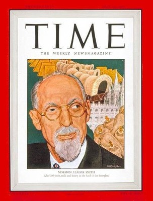 1947 cover of TIME magazine with George Albert Smith