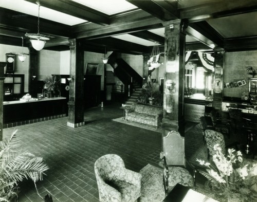 The original hotel lobby.