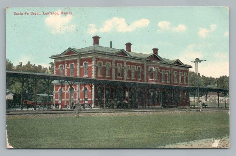 Lawrence Santa Fe Depot built in 1883