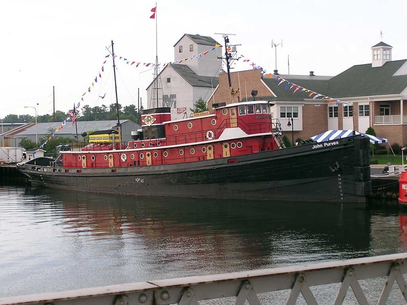 The restored tugboat, the John Purves