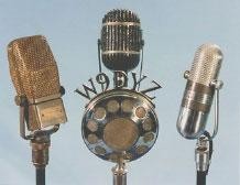 Antique Radio Microphones 
(Photo courtesy of the Pavek Museum of Broadcasting)