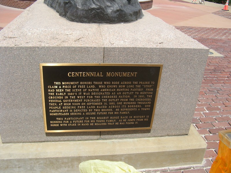 Bronze dedication plaque