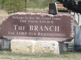 Current sign outside the Branch Davidian massacre site
