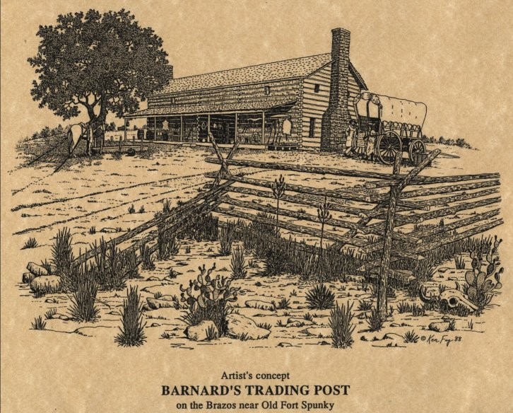 Barnard's Trading Post, artist's concept