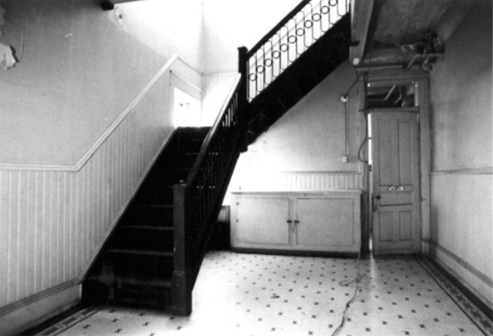 Building, Black-and-white, Stairs, Grey