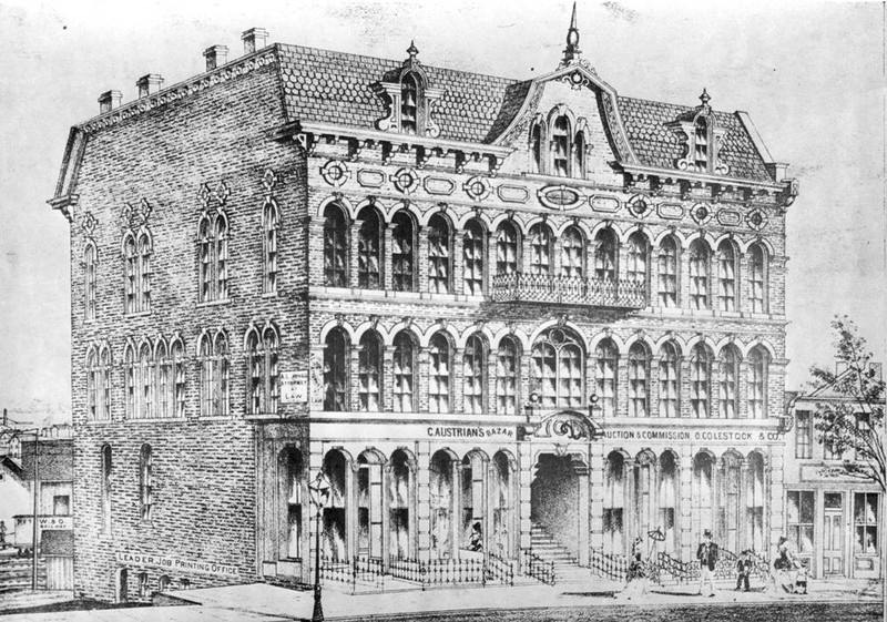 Drawing of the Opera House when it opened