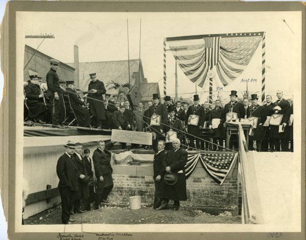 Cornerstone ceremony for the Post Office building, November 12, 1916