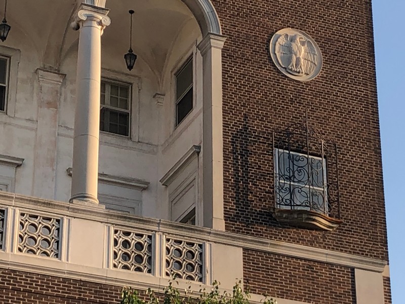 Balcony detail of Strand Theater