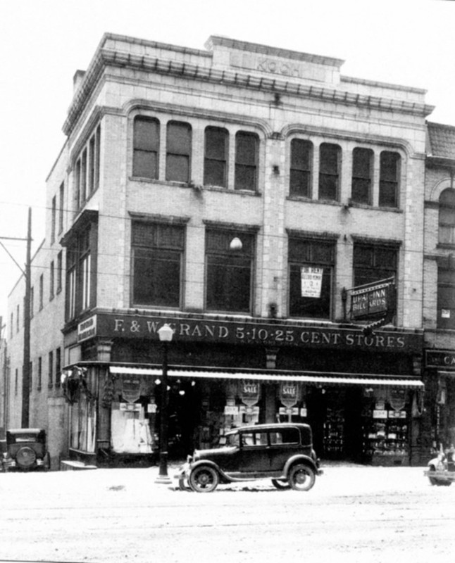 Koch Building with F. & W. Grand Store