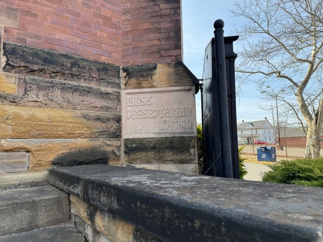 First Presbyterian Church cornerstone