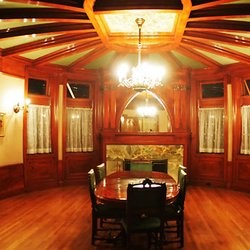 Dining room in mansion