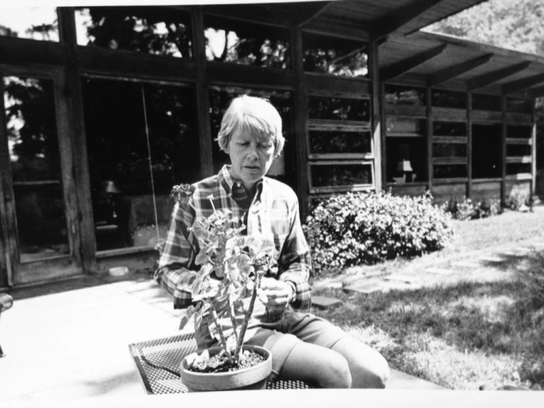 Betty Jo Charlton (1923-2014) at the "Beal House" during the mid-1980s.