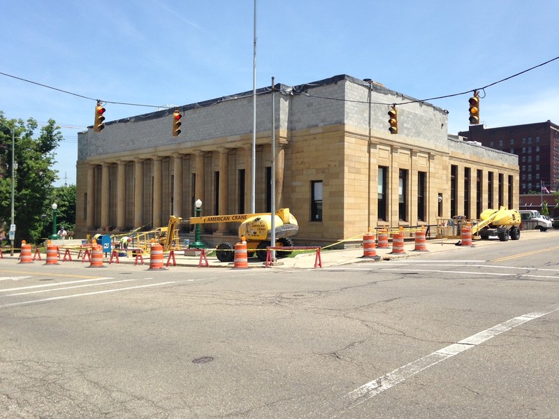 Renovations on the Alliance Post Office, 2014