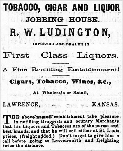R.W. Ludington business advertisement