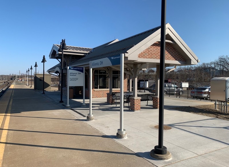 The Amtrak Station serving Alliance today