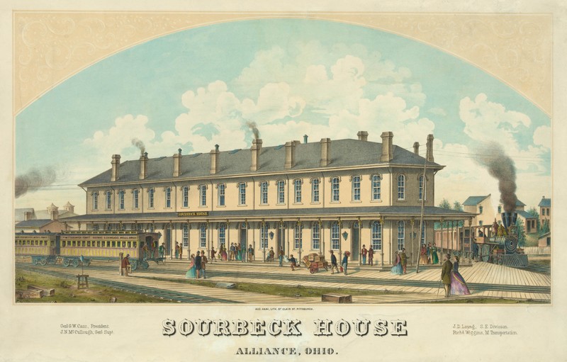 The Sourbeck House in 1866
