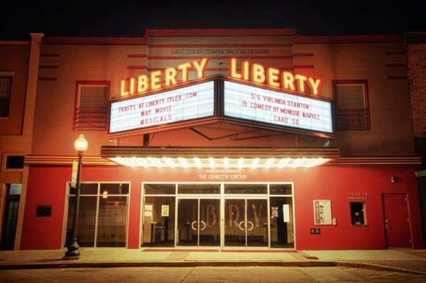 Liberty Hall opened in 1930 and operated for several decades before closing. It now is called Liberty Hall and presents movies and performances.