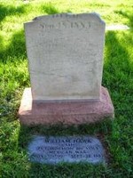 Grave of William Hawk at Salt Lake City cemetery.