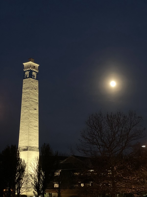 Sky, Atmosphere, Light, Moon, Tower, Tree,