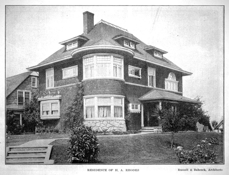 Photo of 701 N J ST from architect's portfolio published in 1905 (a self published booklet of his buildings), but the house is shown in its original 1901 state without the 1907 addition.