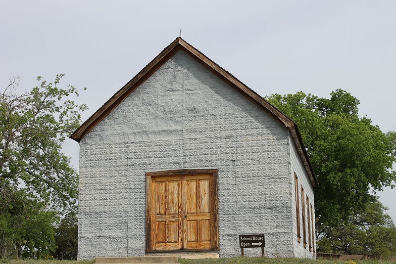 "LBJ one-room schoolhouse IMG 1485". Licensed under CC BY-SA 3.0 via Wikimedia Commons - https://commons.wikimedia.org/wiki/File:LBJ_one-room_schoolhouse_IMG_1485.JPG#/media/File:LBJ_one-room_schoolhouse_IMG_1485.JPG