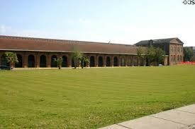 Exterior of Savannah History Museum. The old Central of Georgia Railway passenger shed.