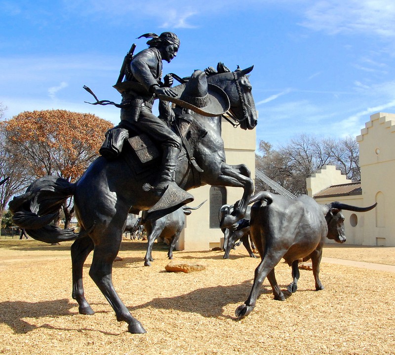 Vaquero statue in the Branding the Brazos project