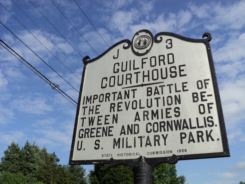 Guilford Courthouse National Military Park Sign