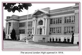 The second building to serve as Jordan HS beginning in 1914. Demolished in 1997 and site now holds a movie theater. 