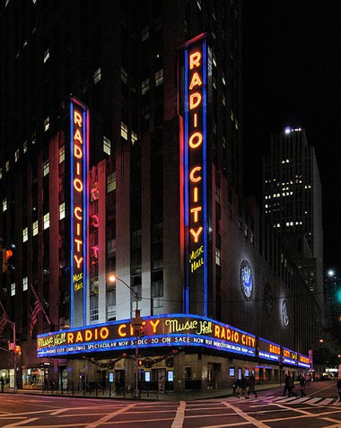 A frontal view of the legendary theater.