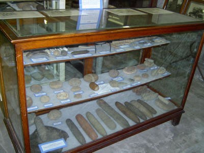 The museum offers a number of exhibits, including this collection of artifacts created by the Native inhabitants of New Jersey