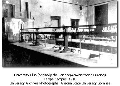 Interior of Administration/Science Building in 1910
