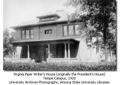 President's House in 1920. Courtesy of ASU