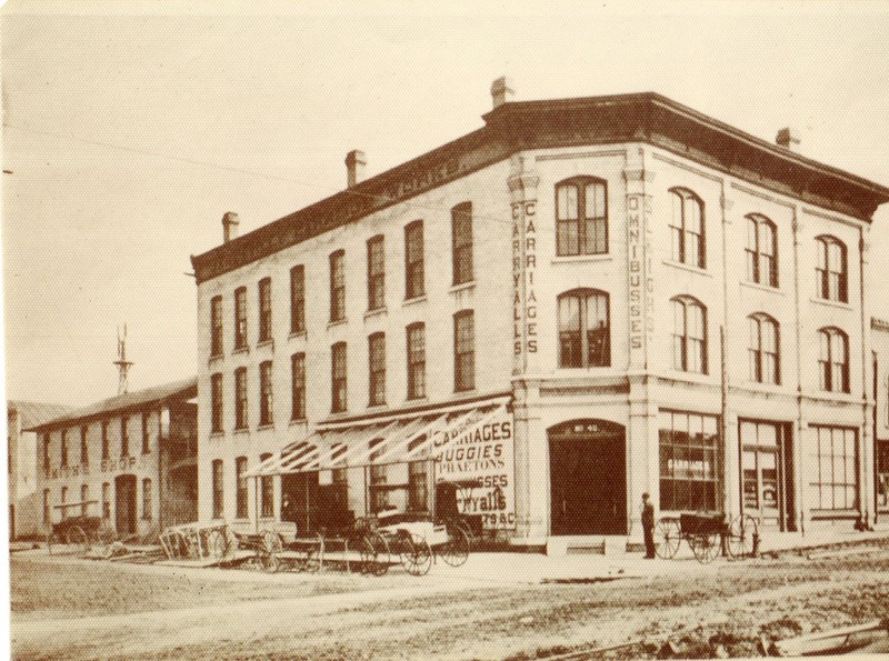 Hodge and Buchholz Carriage Factory as it once looked.