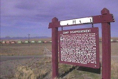 Camp Disappointment sign
