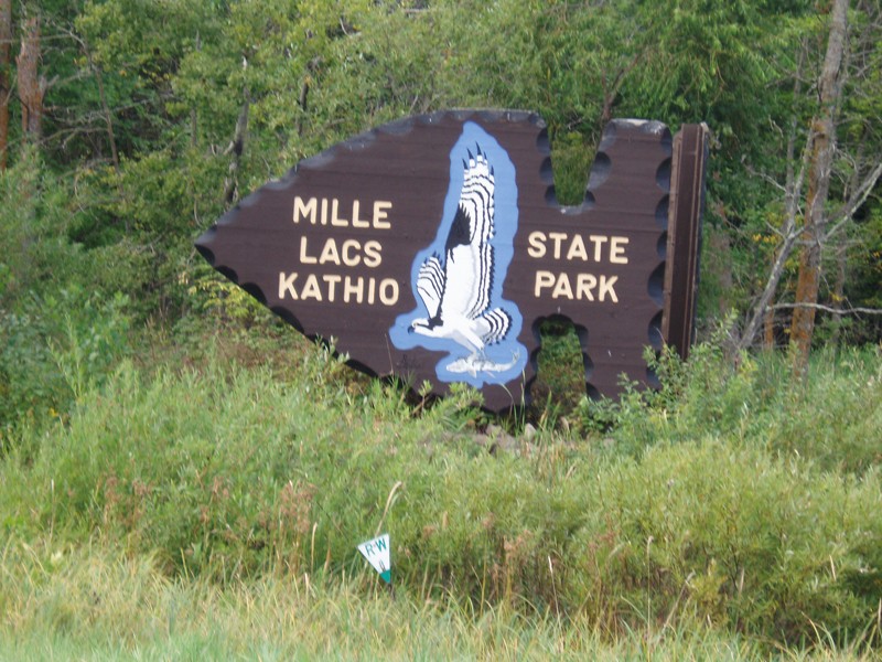 Sign at the entrance to the park