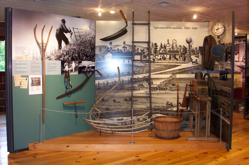 The museum's exhibits include "Life on the Farm: Tools and Equipment of the Trade" 