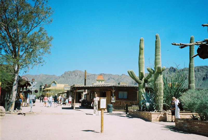 A view of the Old Tucson Studios entrance.