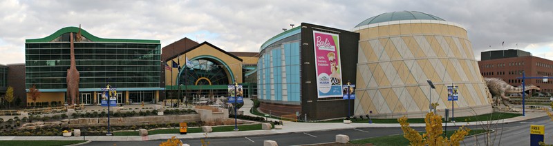 Exterior panoramic photo of the museum  