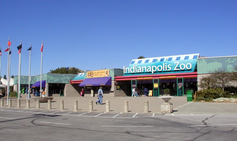 Entrance to the Indianapolis Zoo