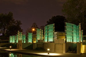 Medal of Honor Memorial at Night