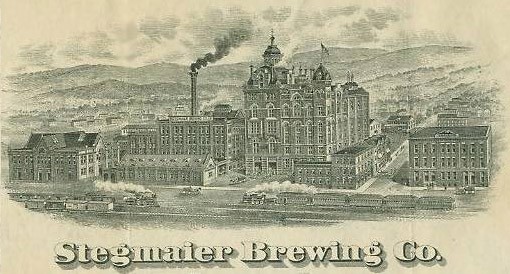 Stegmaier Beer has been brewed since 1857. Although the brand is no longer famous world-wide, it is made by the Lion Brewery in Wilkes-Barre.