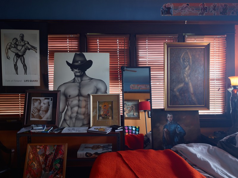 Ephemera in Tom of Finland's bedroom